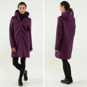 Rare Lululemon City Softshell Jacket Tweed Plum - Size 4